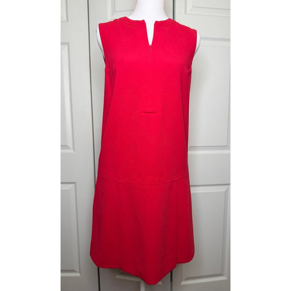 Diane von Furstenberg Women Shift Dress Size 2 Red Sleeveless Mini Triacetate